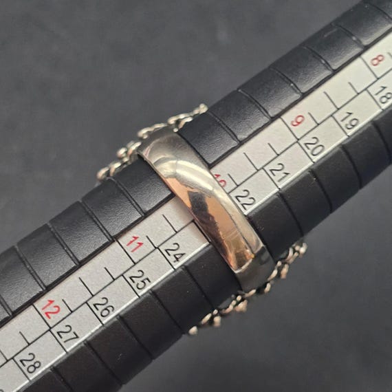 Vintage Abalone Shell Oval Ring Statement Size 10… - image 6