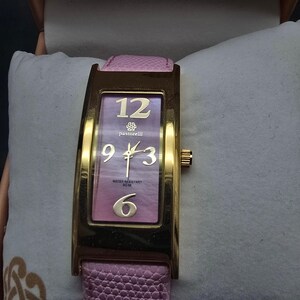 Women's Pastorelli by Invicta Watch Pink Gold Tone Rectangle In Box image 9