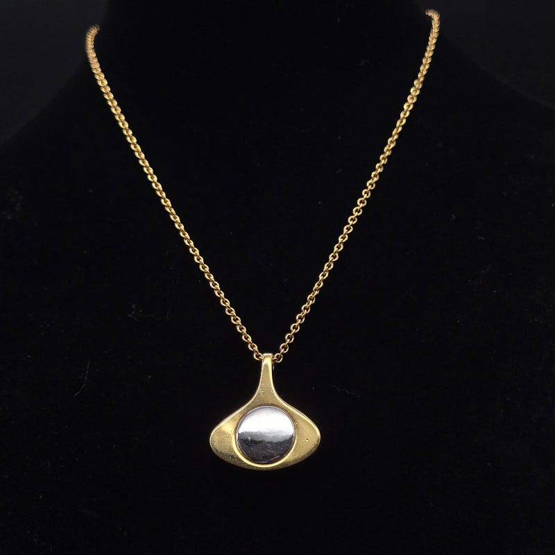 70’s Silver Tone Necklace main image 0
