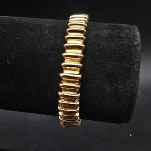 Monet Gold Tone Link Bracelet Vintage Costume Jewelry
