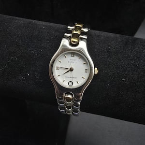Anne Klein II Silver Tone Gold Tone Watch Quartz WORKS Working