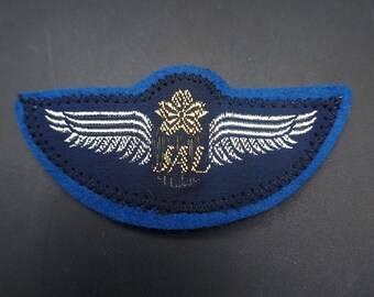 Vintage JAL Japan Airlines Wings Logo Clip on Patch Embroidered - Etsy
