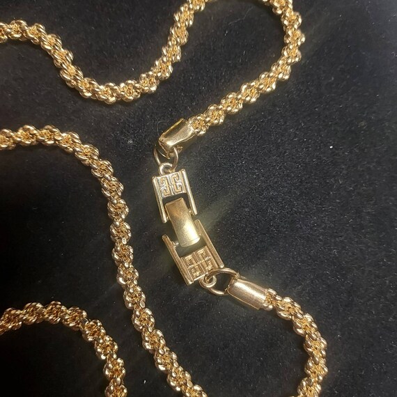 Vintage Givenchy Bijoux 9" Gold Tone 3 Piece Set … - image 7