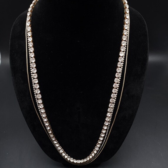 Paula Abdul Rhinestone Layered Necklace Fashion Jewelry - Etsy