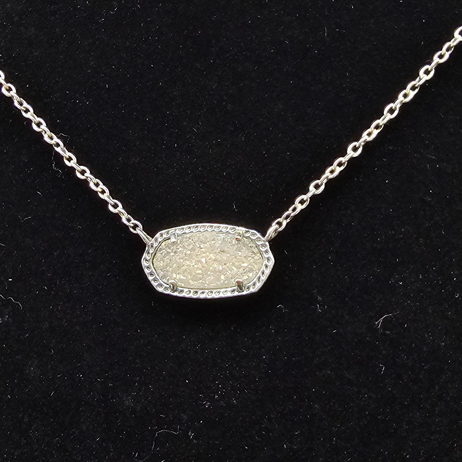 Platinum Drusy Kendra Scott Druzy Necklace Kendra Scott Susanna