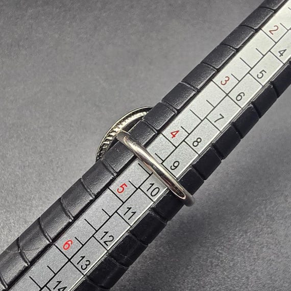 Abalone Shell Oval Ring Silver Tone Adjustable Si… - image 8