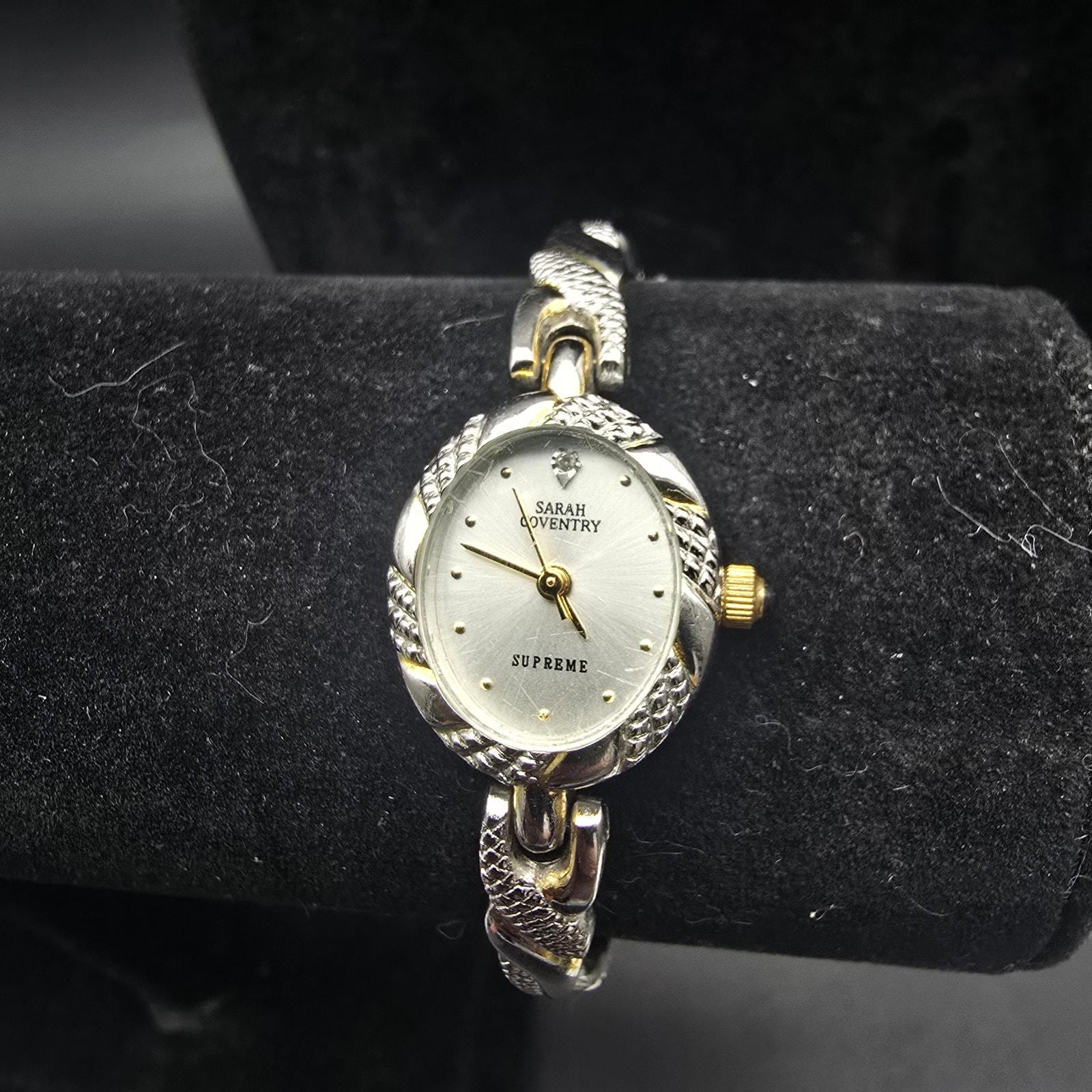 Silver Tone Sarah Coventry Watch Magnetic Band Fits 5\