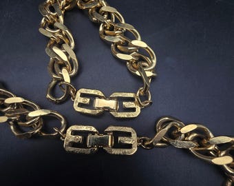 アクセサリー GIVENCHY Gold Chain Necklace bracelet Givenchy Pre-Owned Logo Link Bracelet | Gold | FARFETCH CA