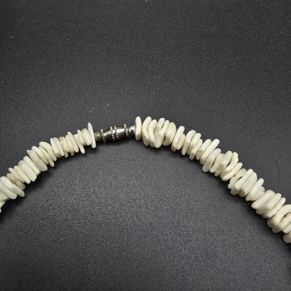 White Shell Chip Necklace Puka Shell Hawaiian Lua… - image 6