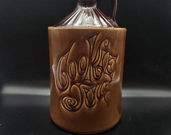 McCoy Cookie Jug Cookie Jar Brown Vintage USA Pottery