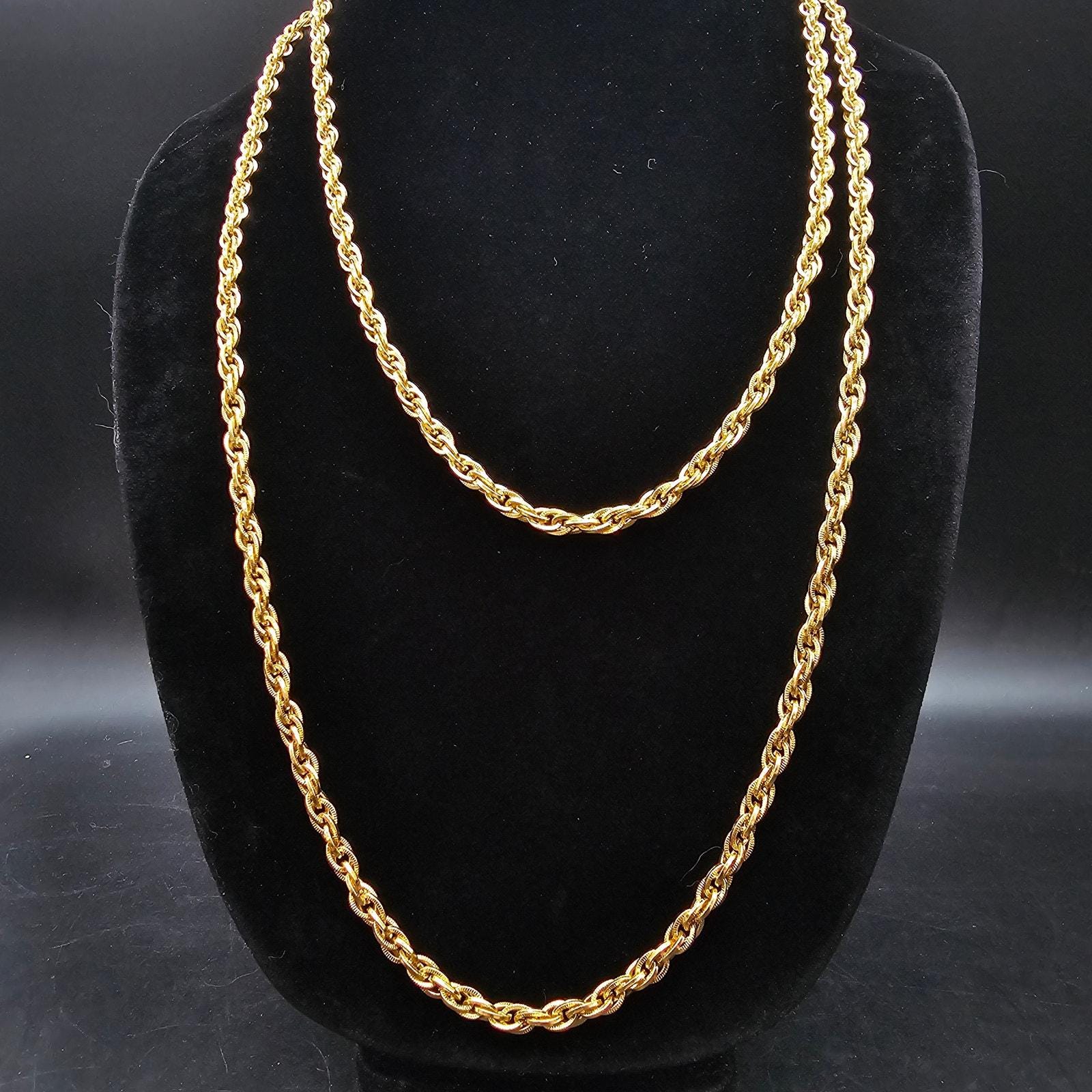 ◆VINTAGE HOLLYWOOD◆ Twist Leaf Chain Necklace VH2379NE007B il_fullxfull.6322202115_hxry.jpg