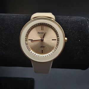 Women&#39;s Armitron Quartz Watch Beige Neutral Color WORKS Working
