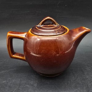 McCoy Pottery Brown Tea Pot Vintage Pottery Ceramic Made in USA