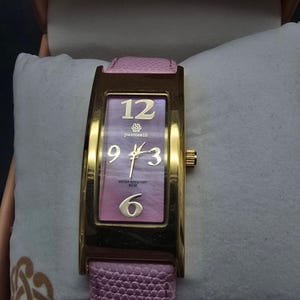 Women's Pastorelli by Invicta Watch Pink Gold Tone Rectangle In Box image 5