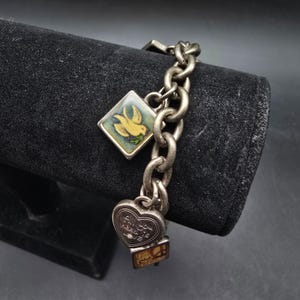 Pulsera con dije del símbolo de la paz de Brighton, tono plateado, bisutería imagen 2