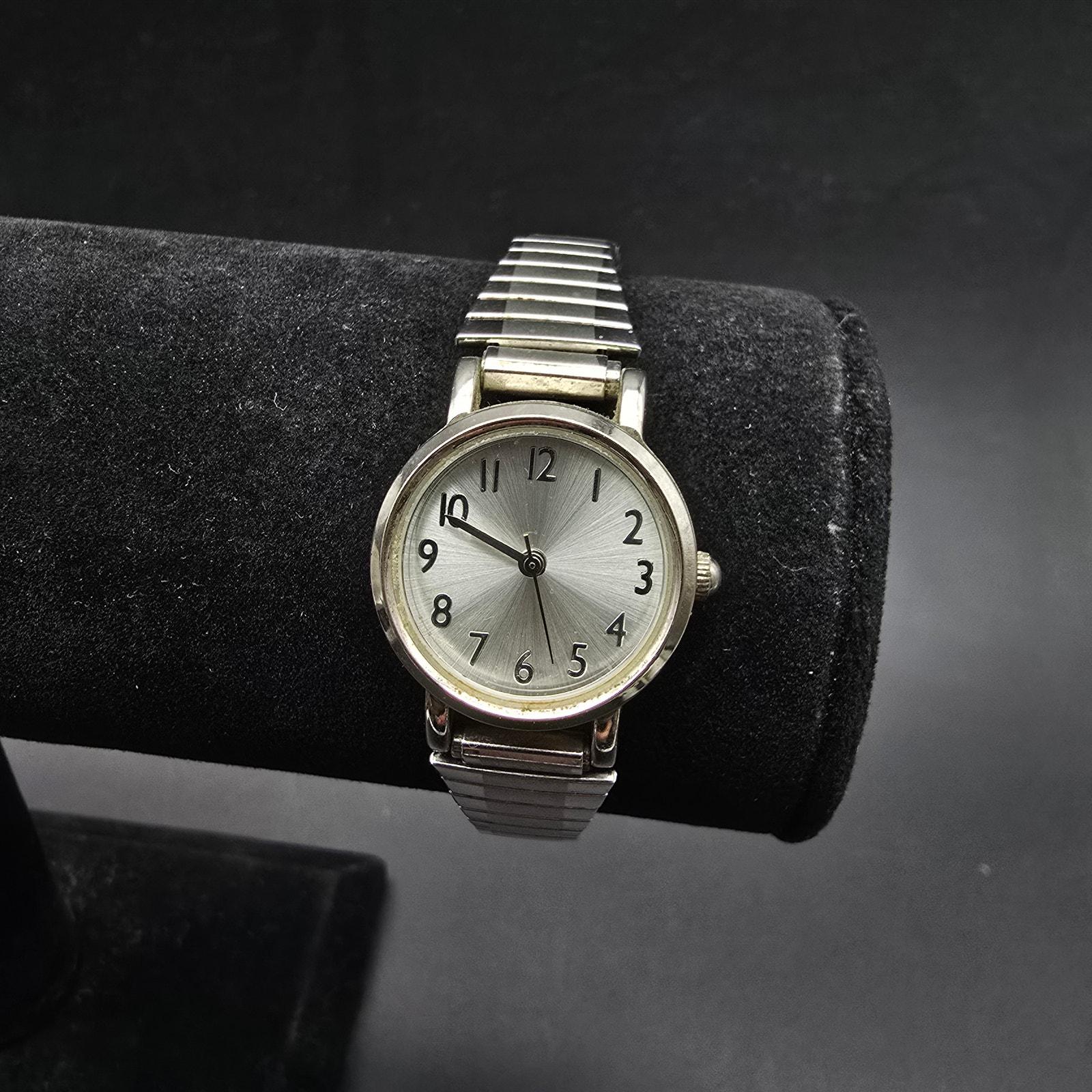 Vintage Dark Silver Genere Quartz Skinny Watch Vintage Solid Sterling Silver Quartz Wrist Watch - Etsy main image 3