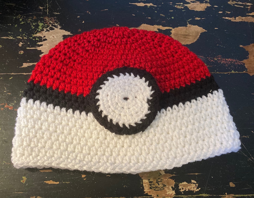 Pokeball Hat - Etsy