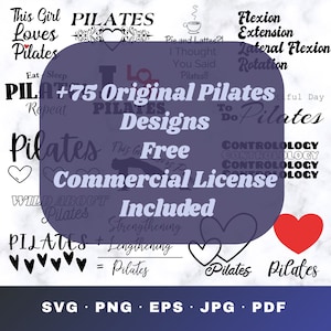 75+ Ultimate Pilates Svg Png Bundle Pilates Instructor Gift Fitness Workout Exercise Magic Circle Reformer Svg Png