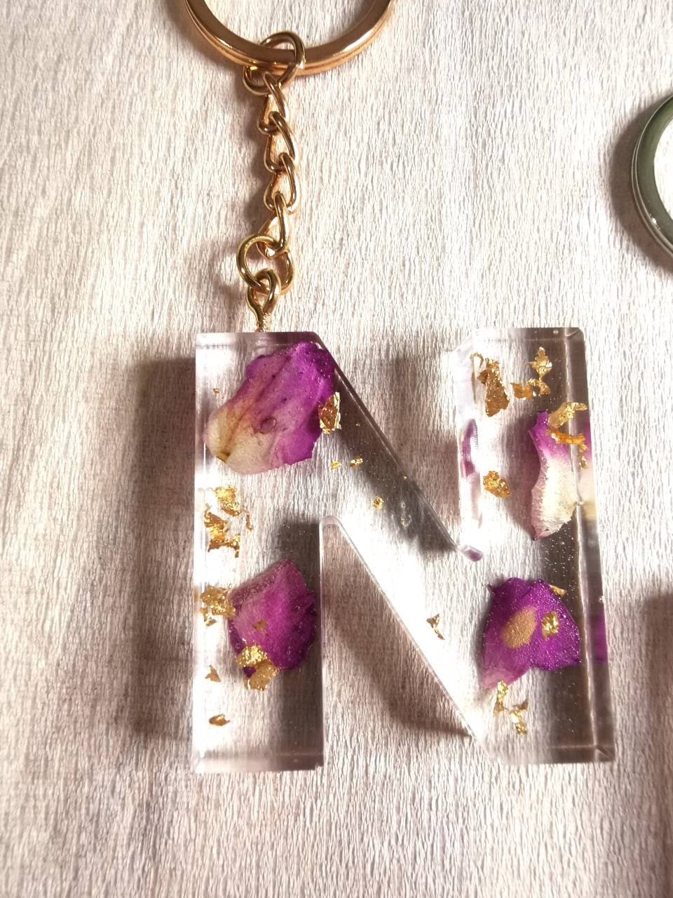 Resin Keychains.initial Keychain, Letter Keychain, Alphabet Keychain, Name Keychain, Gifts for