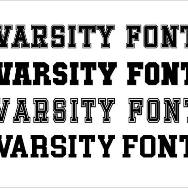 Varsity Font SVG, Ttf, Otf, College Font, University Font, Sport Font, Baseball Font