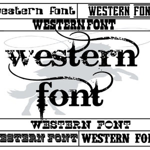Fuentes del Oeste, Colección de Fuentes del Oeste, Fuente Vaquera, 13 Fuentes del Oeste Diferentes Svg, Fuente Cricut, Fuente de Paquete, Fuentes Bonitas, Descarga Instantánea
