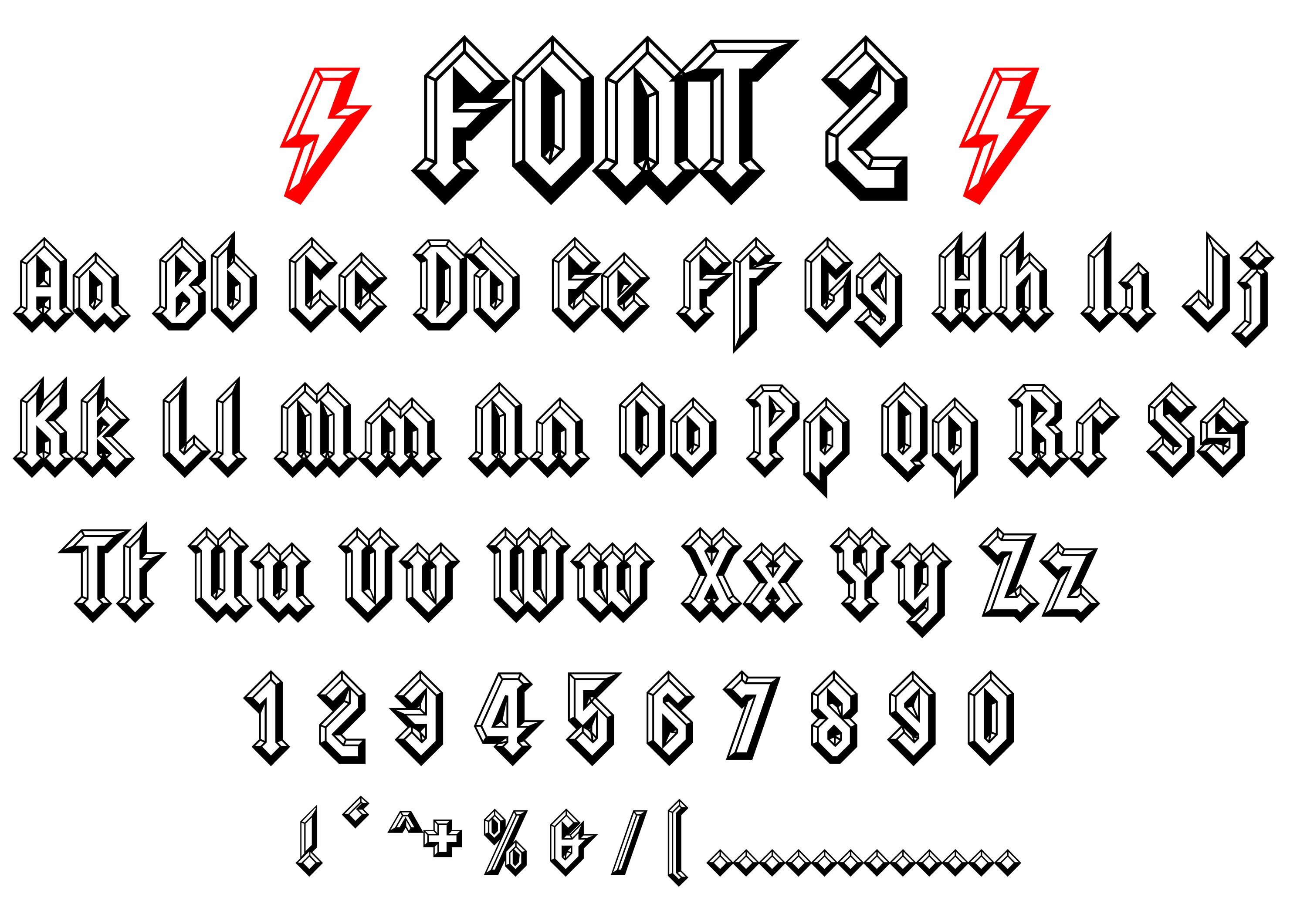 AC DC Rock Font Svg ACDC Alphabet Svg Vector Rock Font - Etsy UK