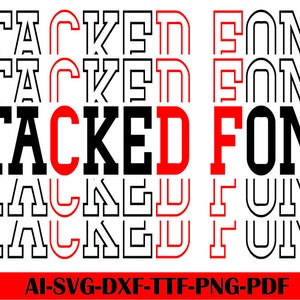 Dezire Stacked Font , Sport Stacked Alphabet Cut File, Stacked font svg, sport stacked svg, alphabet svg, font svg, Instant Download