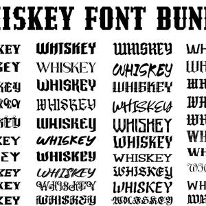 40 Whiskey Fonts Svg-Whiskey Alphabets SVG-Vintage Whiskey Font-Whiskey Font Style-Farmhouse Font-Cricut Fonts-TTF/OTF