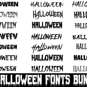 21 Halloween Fonts Bundle-21 Different Halloween Alphabets SVG-Horror Font,Horror Alphabets,Cricut Fonts,Fonts for Crafters,Instant Download