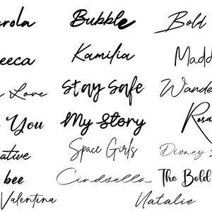 20 Handwrıtten Fonts Bundle , Handwrıtten Font Svg - Smooth Font, Shiny Font, Cricut Fonts, Fonts for Crafters,Instant Download