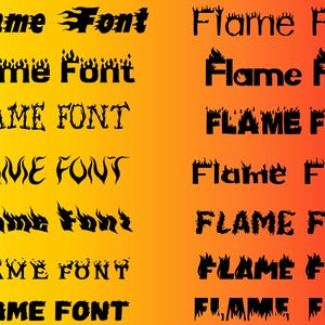 14 Flame Fonts Bundle I 14 Flame Font  Alphabet Svg I Fire Font I Burning Font I Flaming Letters Font  I Burning Fire Font I Blaze Font