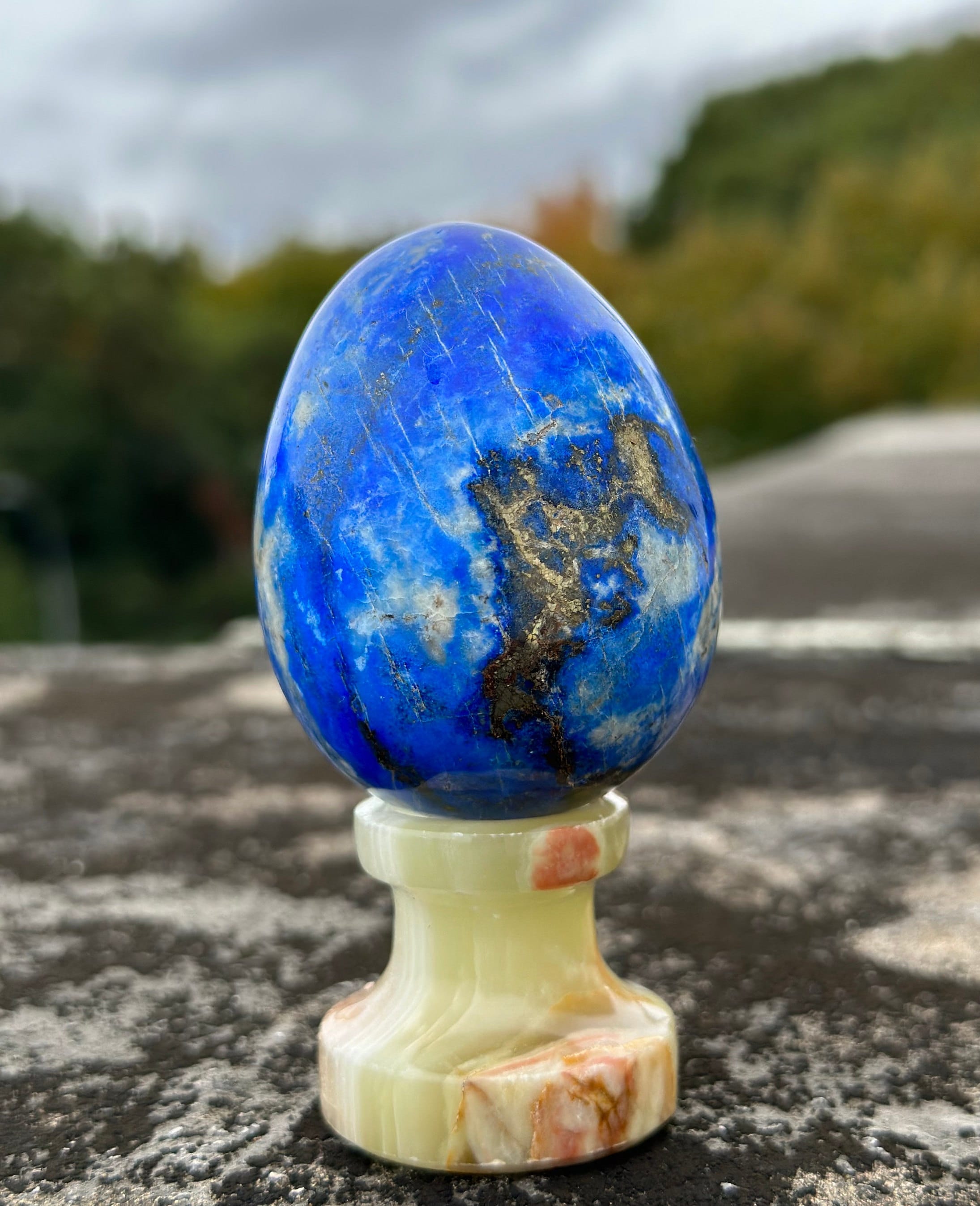 ラピスラズリEGG Lapis Lazuli Egg - Crystal Dreams World