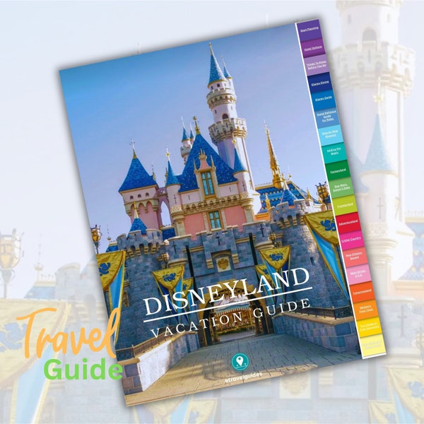 The #1 Disneyland Vacation Guide /Digital Planner /Digital Download /Printable /California /Travel Planner /IPAD, PDF, Smartphone, 2024