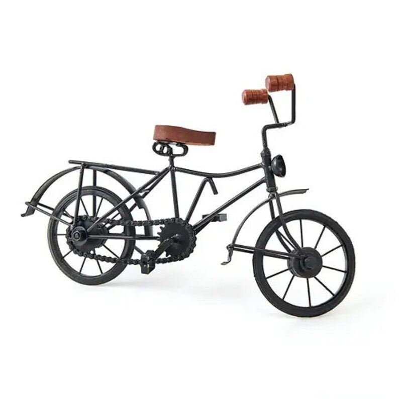 Decorative Bicycle Figurine Black 36x11x20 Cm Decoration Luxury