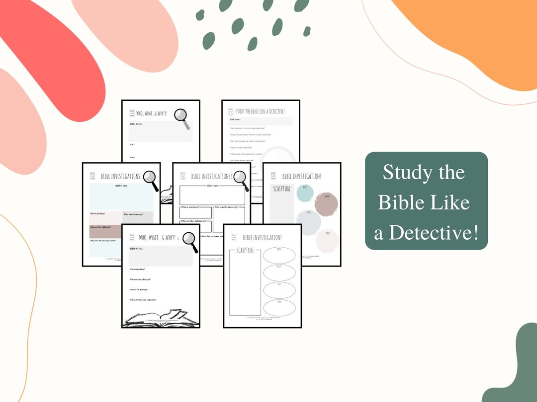 Inductive Bible Study Worksheet Inductive Bible Study Guide Notes for ...