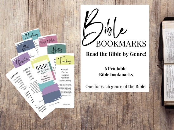 Books of the Bible Bookmark Printable Bible Bookmarks - Etsy