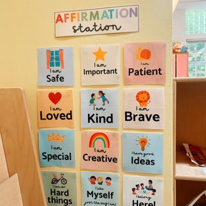 Mur d'affirmation de l'enfant Télécharger Préscolaire Maternelle Élémentaire École à la maison