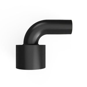 2.5&quot; to 1.25&quot; 90 Degree Vacuum Hose Adapter
