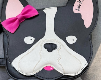 Floral French Bulldog Backpack by Betsey Johnson: Quilted  display picture 1