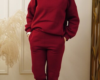 Sweatpants Joggers with high waist/ High quality Sweatpants/ Autumn Joggers/ Autumn swatpants/ Cotton sweatpants of AGAYA