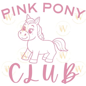 Pink Pony Club PNG with Transparent Background
