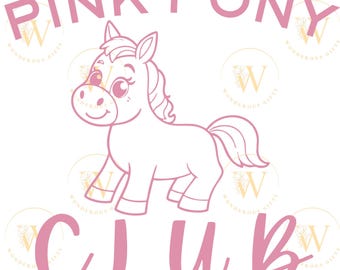 Pink Pony Club PNG with Transparent Background