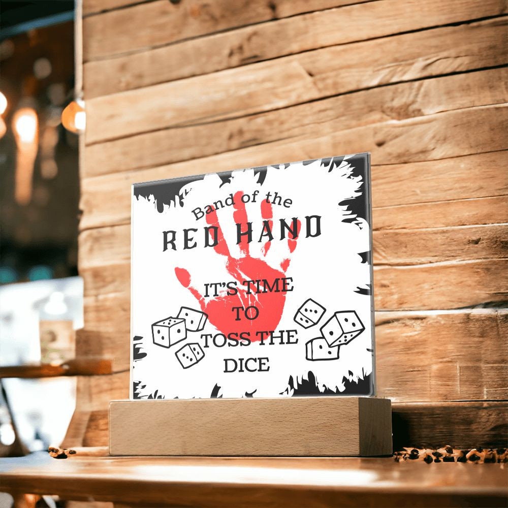 Wot Band of the Red Hand It's Time to Toss the Dice Mat Etsy UK