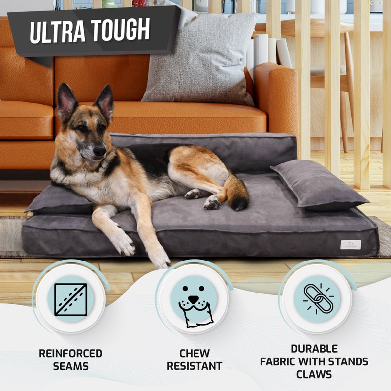 XL Jumbo Large Dog Orthopedic Dog Bed Memory Foam Dog Bed for Etsy