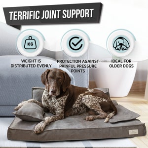 Picture of Large Breed Dog Orthopedic Dog Bed, Memory Foam Dog Bed for a Luxury ...