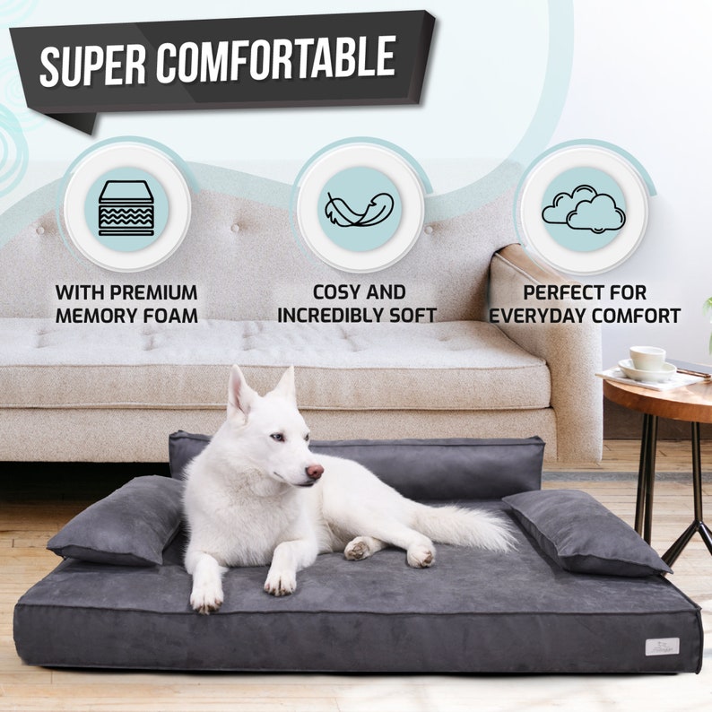 XL Jumbo Large Dog Orthopedic Dog Bed Memory Foam Dog Bed for Etsy