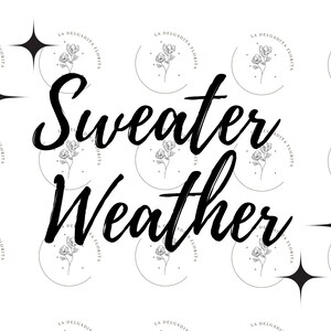 セーター天気 デジタルファイル、Cricut、SVG、簡単に自分で作れるTシャツ、トートバッグ、スウェットシャツなど