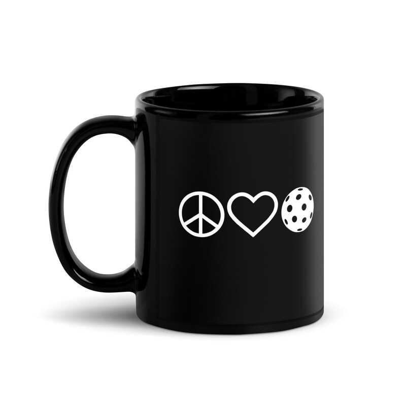 Pickleball Make-up-Tasche – Geschenk Für Pickleball-Spielerinnen Mit „Peace Love Pickleball“ Aufdruck