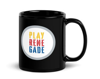 Pittsburgh Steelers Play Renegade Black Glossy Mug