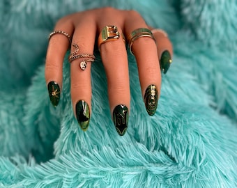 Elphie and GiGi Wicked inspired press on nails